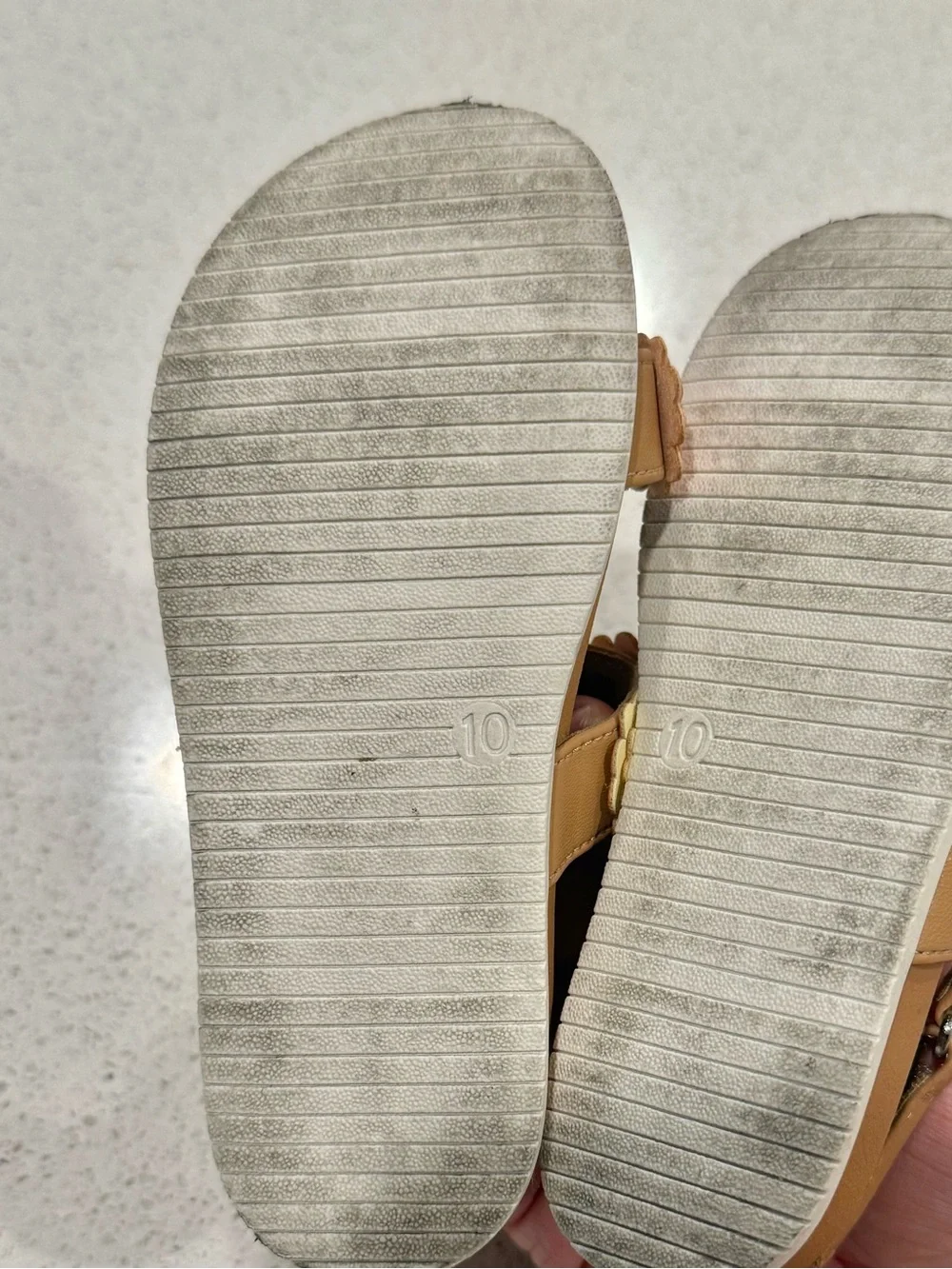 Adorable sandals- toddler size (10) worn once for a few hours